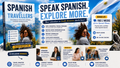 Spanish for Travellers + 3 BONUS - Speak Spanish with confidence on your very next trip